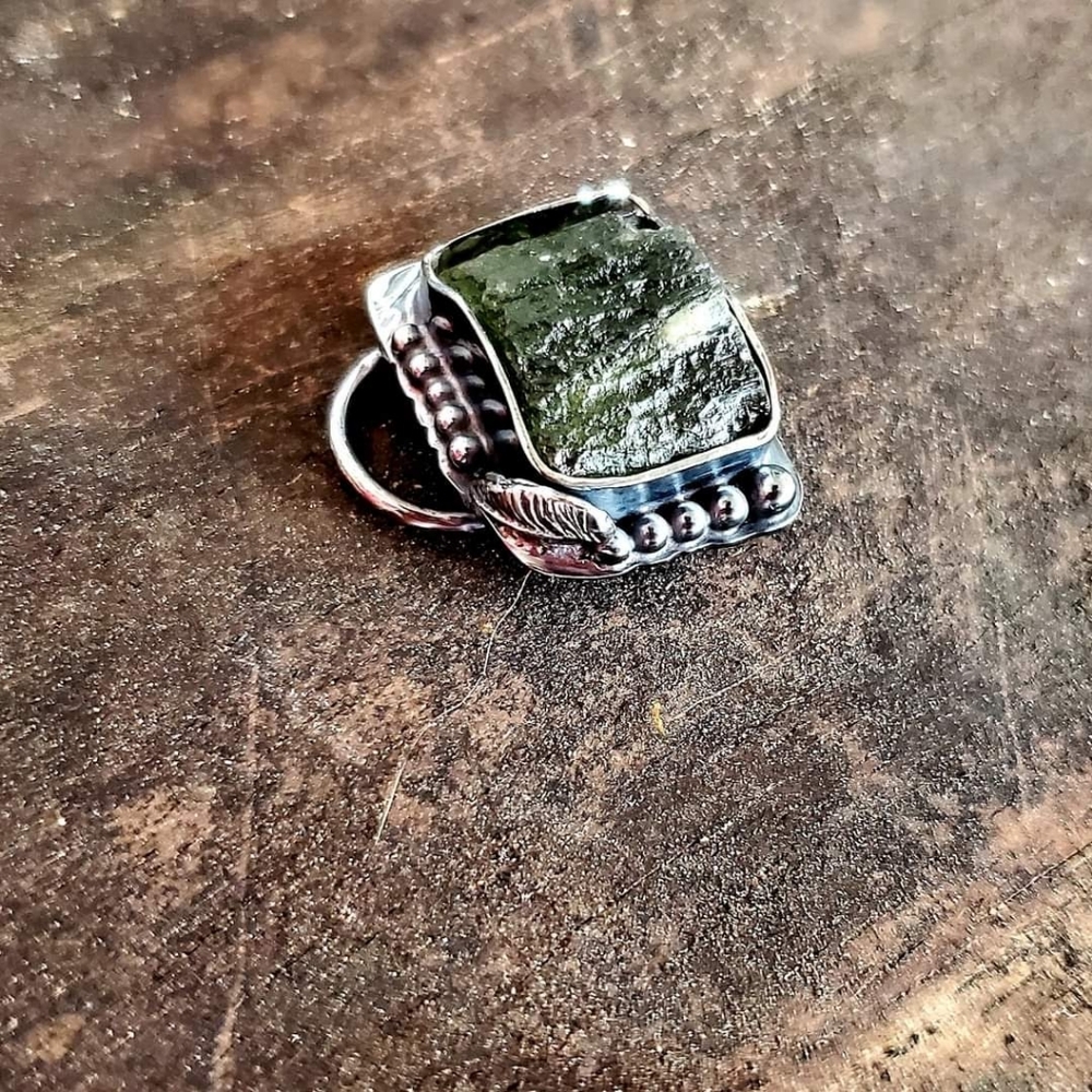 Moldavite pendant
